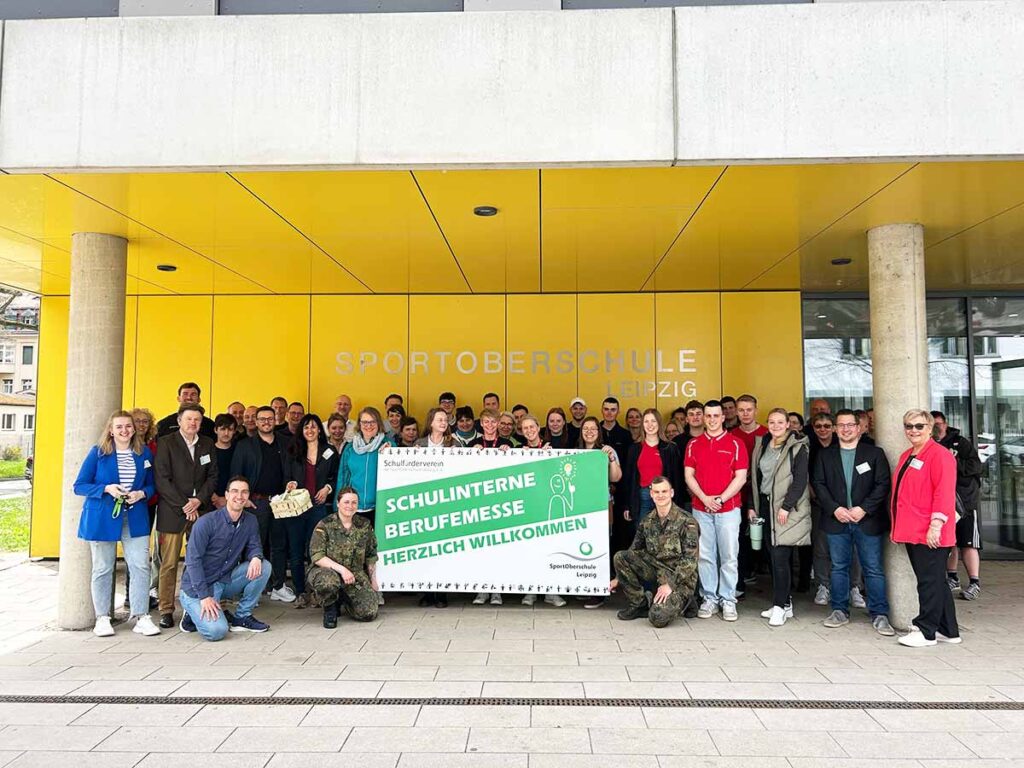 Berufemesse an SportOberschule Leipzig wächst weiter – über 20 Aussteller unterstützen Schülerinnen und Schüler bei der Berufsorientierung