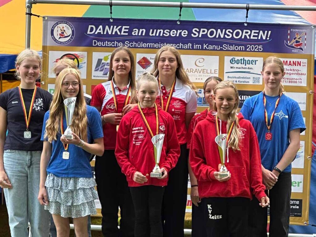 Kurzzusammenfassung Kanu-Slalom U12 & U14 DM im Bad Kreuznach vom 12.09. – 14.09.2025.